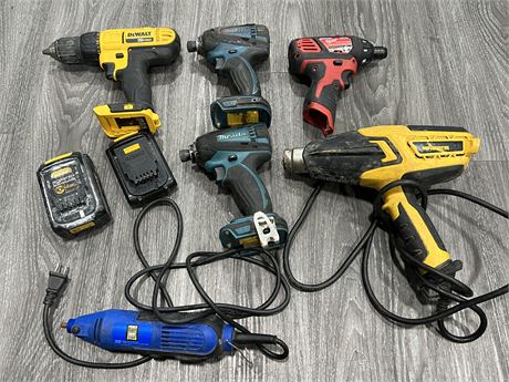 LOT OF MISC POWER TOOLS - UNTESTED