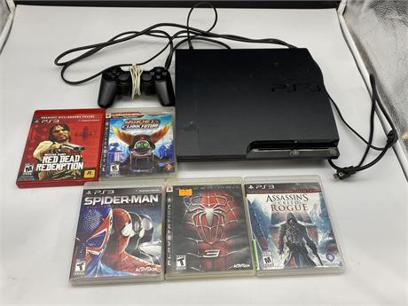 PS3 COMPLETE W/ 5 GAMES (Works)