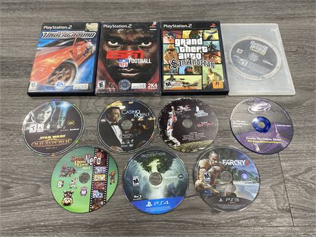 LOT OF ASSORTED VIDEO GAMES