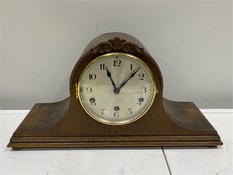 VINTAGE SILENT CHIME MADE IN GERMANY MANTLE CLOCK