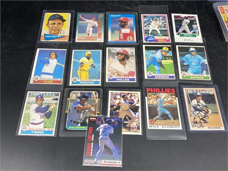 16 MISC. MLB CARDS (Mostly vintage)