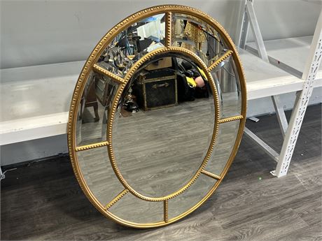 LARGE FRENCH BEVELLED MIRROR FROM CHINTZ & CO. RETAIL $498 (26”x46”)