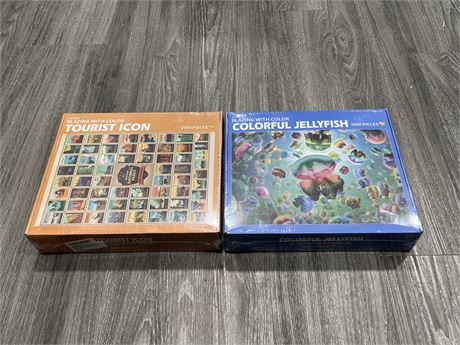 (2) SEALED 2000PC JIGSAW PUZZLES