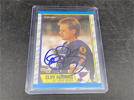 SIGNED CLIFF RONNING ROOKIE CARD