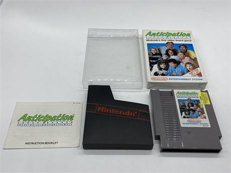 ANTICIPATION - NES COMPLETE WITH BOX & MANUAL - EXCELLENT CONDITION