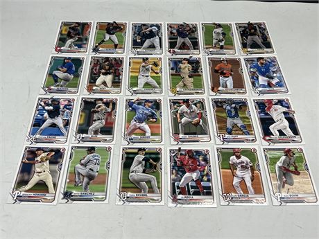 24 ROOKIE MLB CARDS