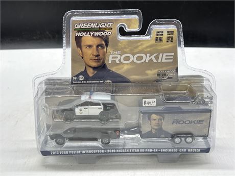 SEALED L/E “THE ROOKIE” GREENLIGHT HITCH & TOW DIECAST SET