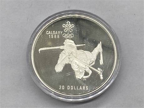 34 GRAM STERLING SILVER OLYMPIC COIN $20