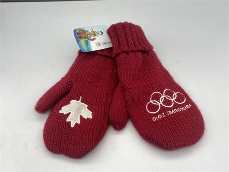 2010 OLYMPIC MITTS - NEW W/ TAGS (ADULT SMALL)