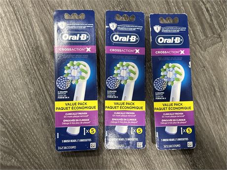 (NEW) ORAL-B CROSS ACTION BRUSH HEADS