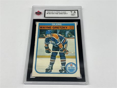 KSA 7.5 1982/83 WAYNE GRETZKY O-PEE-CHEE NHL CARD