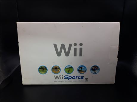 WII CONSOLE - COMPLETE IN BOX (WITH WII SPORTS)
