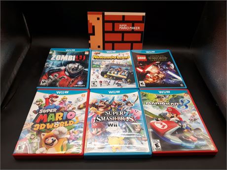 COLLECTION OF NINTENDO WII-U GAMES