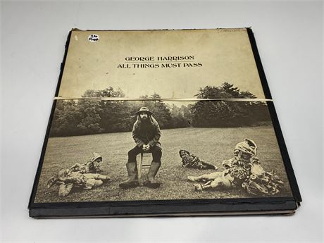 GEORGE HARRISON FIRST PRESS - ALL THINGS MUST PASS - FAIR (Cover dis attached)