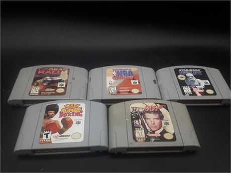COLLECTION OF FIVE N64 GAMES
