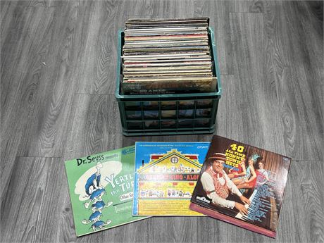 CRATE OF RECORDS - CONDITION VARIES