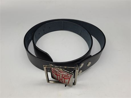 TRANSFORMER LEATHER BELT WITH CHANGEABLE BUCKLE