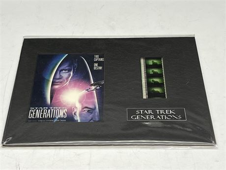 STAR TREK GENERATIONS 35MM FILMSTRIP DISPLAY 8”x10”