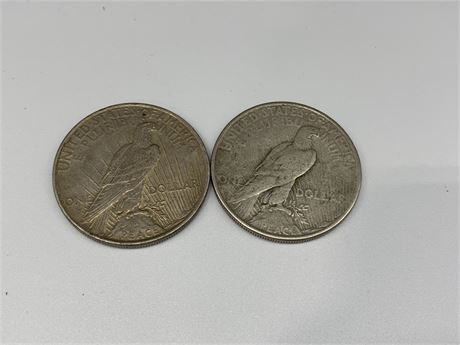 1922-23 AMERICAN SILVER DOLLARS