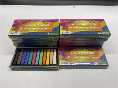 12 NEW BOXES OF ARTISTS SOFT PASTELS