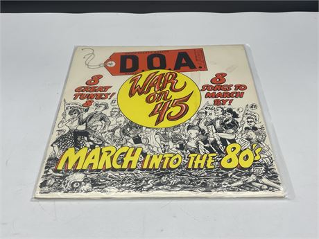 POLICE COUNTY MORGUE - D.O.A. - WAR ON 45 - VG (SLIGHTLY SCRATCHED)