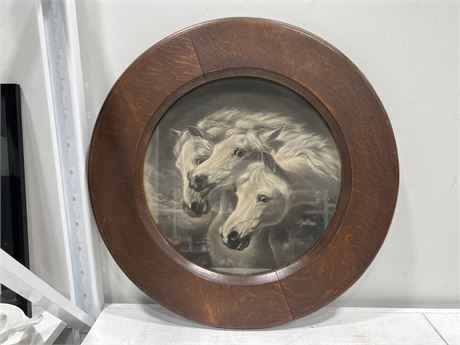 FRAMED HORSE PICTURE (32”)
