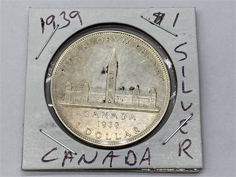 1939 SILVER CANADIAN DOLLAR