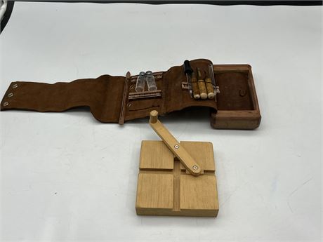 HAND CRAFTED NATURALIST KIT + WOODEN GEAR PUZZLE