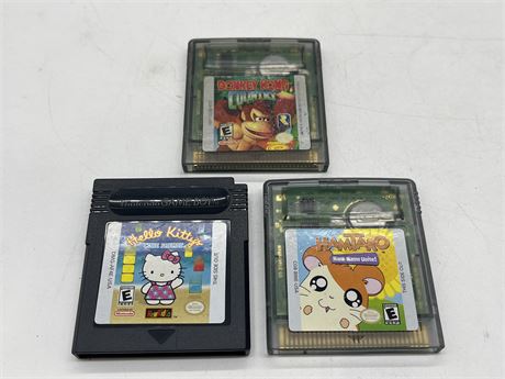 3 MISC GAMEBOY COLOUR GAMES