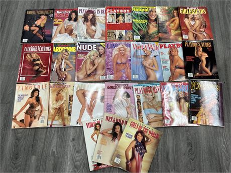(24) PLAYBOY MAGS