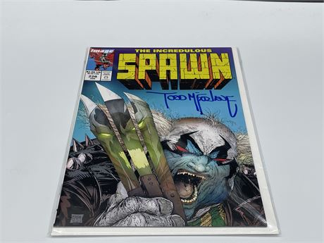 SIGNED - THE INCREDULOUS SPAWN #226 - SIGNED BY TODD MCFARLANE