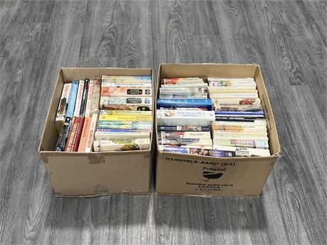 2 BOXES FULL OF VINTAGE NOVELS / BOOKS
