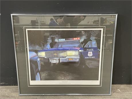 SIGNED & NUMBERED TRAFFIC STOP 86 PRONT 24”x21”