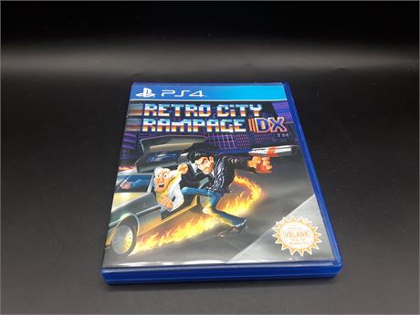 RETRO CITY RAMPAGE - CIB - EXCELLENT CONDITION - PS4
