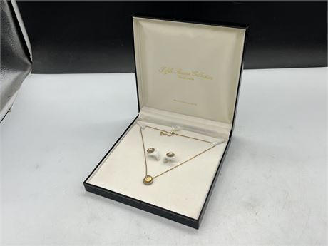 FIFTH AVENUE COLLECTION NECKLACE & EARRINGS W/ORIGINAL BOX