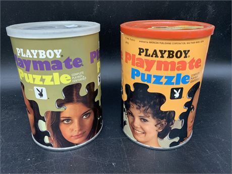 2 VINTAGE 1970’s PLAYBOY PLAYMATE JIGSAW PUZZLES