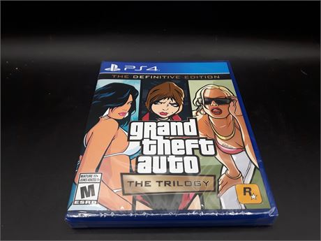 SEALED - GRAND THEFT AUTO TRILOGY DEFINITIVE EDITION - PS4