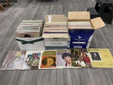 LOT OF OVER 200 RECORDS - VARIOUS CONDITIONS AND GENRES
