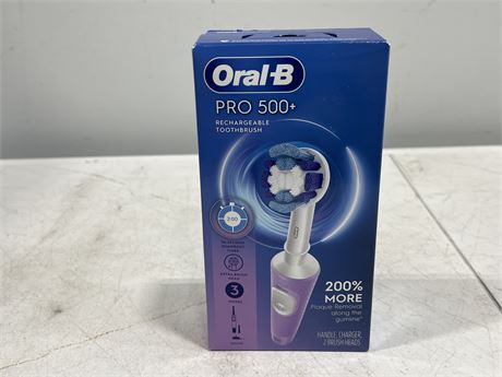 (NEW) ORAL B PRO 500+ TOOTHBRUSH