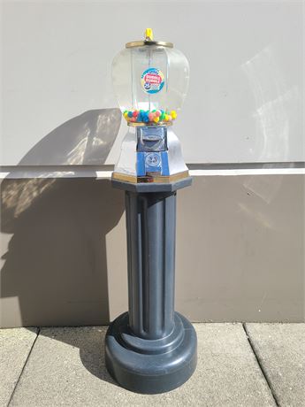 LARGE EMPEROR GUMBALL MACHINE W/ KEY (49"tall)