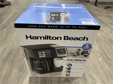 HAMILTON BEACH FLEX BREW COFFEE MAKER - NEW/SEALED
