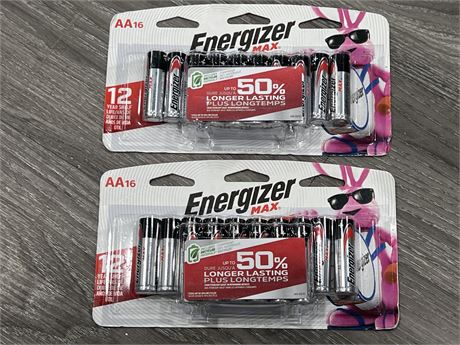 2 NEW ENERGIZER AA16 BATTERY PACKS