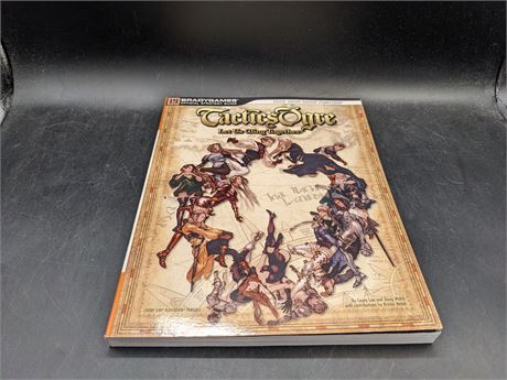 TACTICS OGRE STRATEGY GUIDE BOOK - VERY GOOD CONDITION