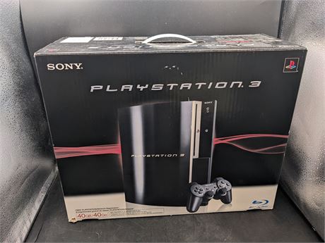 BOX ONLY - PLAYSTATION 3 40GB CONSOLE BOX - VERY GOOD CONDITION