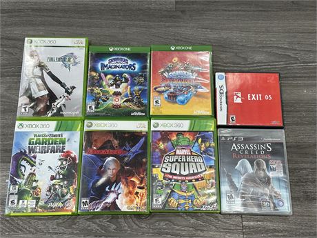 LOT OF XBOX GAMES + PS3 AND DS GAME