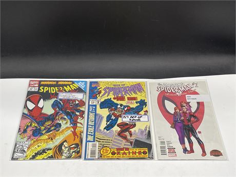 3 SPIDER-MAN COMICS