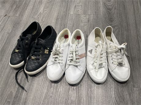 3 PAIRS OF DESIGNERS WOMANS SHOES ALL SIZE 10