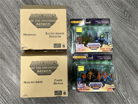 2 MASTER OF THE UNIVERSE MINI IN PACKAGE W/ORIGINAL BOXES