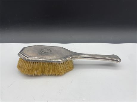 ANTIQUE STERLING SILVER BRUSH 9” LONG