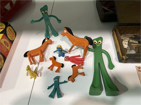 VINTAGE GUMBY TOYS